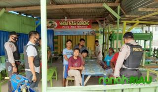 Piket Polsek Ukui laksanakan patroli C3 dan Sosialisasi AKB di Wilayah Hukum Polsek Ukui